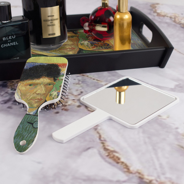 Van Gogh's Self Portrait with Bandaged Ear Hair Brush - With Hand Mirror