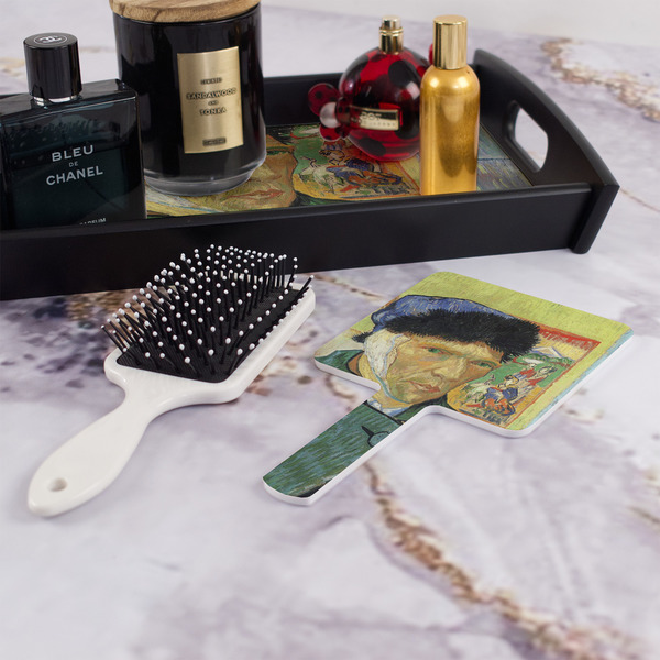 Van Gogh's Self Portrait with Bandaged Ear Hand Mirror - With Hair Brush