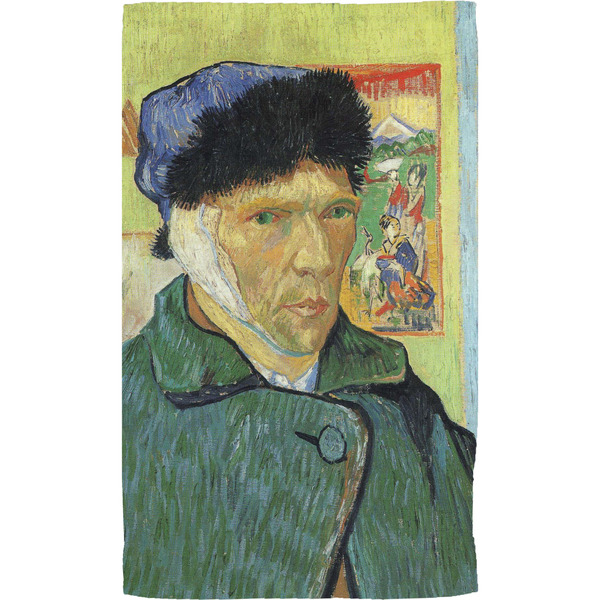 Van Gogh's Self Portrait with Bandaged Ear Hand Towel - Full View