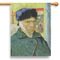 Van Gogh's Self Portrait with Bandaged Ear House Flags - Single Sided - PARENT MAIN