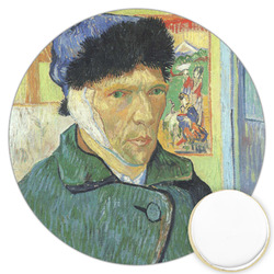 Van Gogh's Self Portrait with Bandaged Ear Printed Cookie Topper - 3.25"