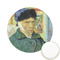 Van Gogh's Self Portrait with Bandaged Ear Printed Cookie Topper - 2.15"