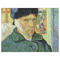 Van Gogh's Self Portrait with Bandaged Ear Indoor / Outdoor Rug - 6'x8' - Front Flat
