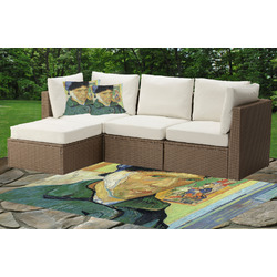 Van Gogh's Self Portrait with Bandaged Ear Indoor / Outdoor Rug - Custom Size