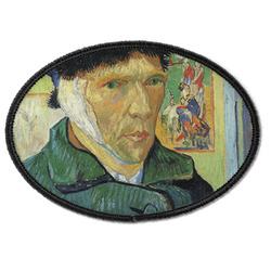 Van Gogh's Self Portrait with Bandaged Ear Iron On Oval Patch
