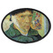 Van Gogh's Self Portrait with Bandaged Ear Iron On Patch - Oval - Front