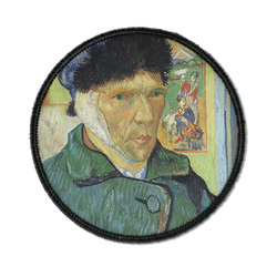Van Gogh's Self Portrait with Bandaged Ear Iron On Round Patch