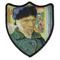 Van Gogh's Self Portrait with Bandaged Ear Iron On Patch - Shield - Style B - Front