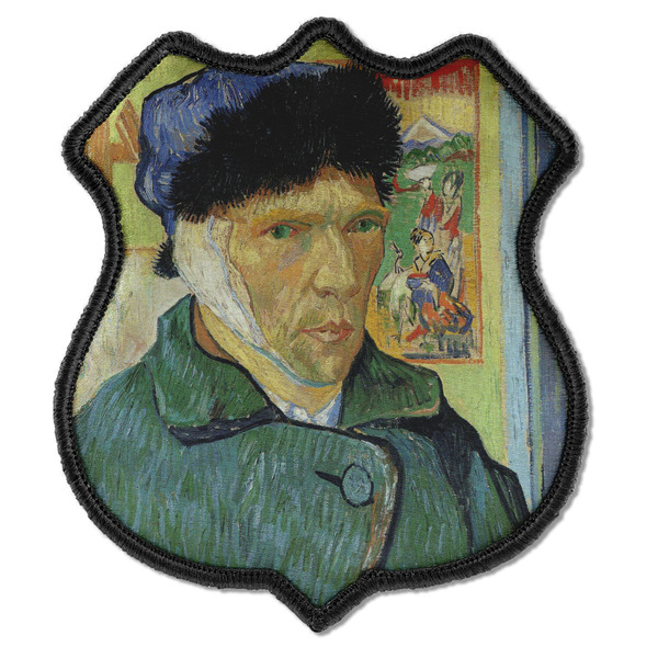 Custom Van Gogh's Self Portrait with Bandaged Ear Iron On Shield Patch C