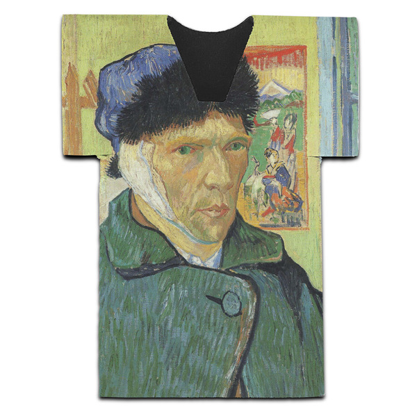 Custom Van Gogh's Self Portrait with Bandaged Ear Jersey Bottle Cooler