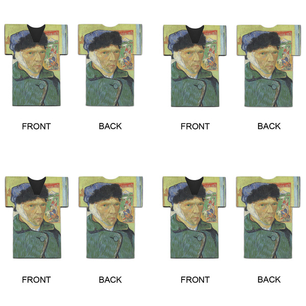 Van Gogh's Self Portrait with Bandaged Ear Jersey Bottle Cooler - Set of 4 - APPROVAL