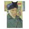 Van Gogh's Self Portrait with Bandaged Ear Jersey Bottle Cooler - Set of 4 - FRONT (flat)