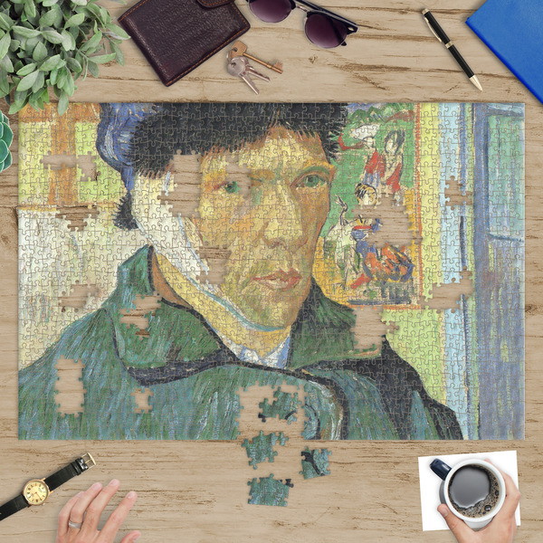 Van Gogh's Self Portrait with Bandaged Ear Jigsaw Puzzle 1014 Piece - In Context