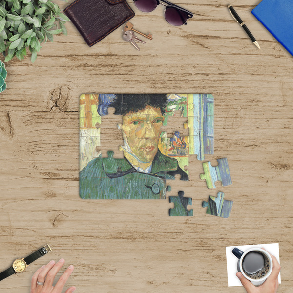 Van Gogh's Self Portrait with Bandaged Ear Jigsaw Puzzle 30 Piece - In Context