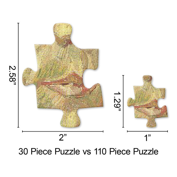Van Gogh's Self Portrait with Bandaged Ear Jigsaw Puzzle - Piece Comparison