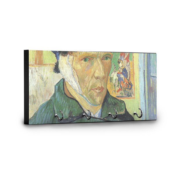 Van Gogh's Self Portrait with Bandaged Ear Key Hanger - Front View with Hooks