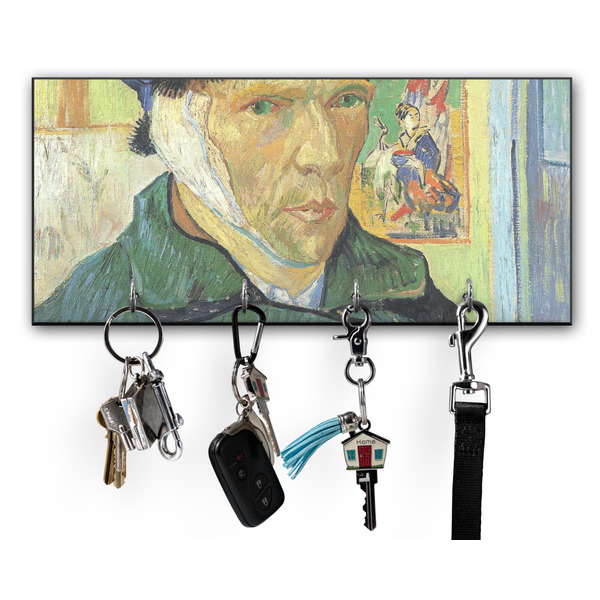 Custom Van Gogh's Self Portrait with Bandaged Ear Key Hanger w/ 4 Hooks