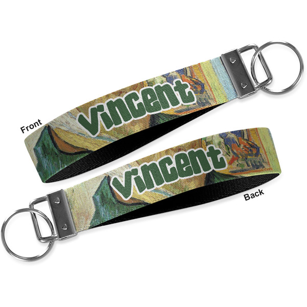 Van Gogh's Self Portrait with Bandaged Ear Key-chain - Metal and Nylon - Front and Back