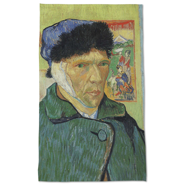 Van Gogh's Self Portrait with Bandaged Ear Kitchen Towel - Poly Cotton - Full Front