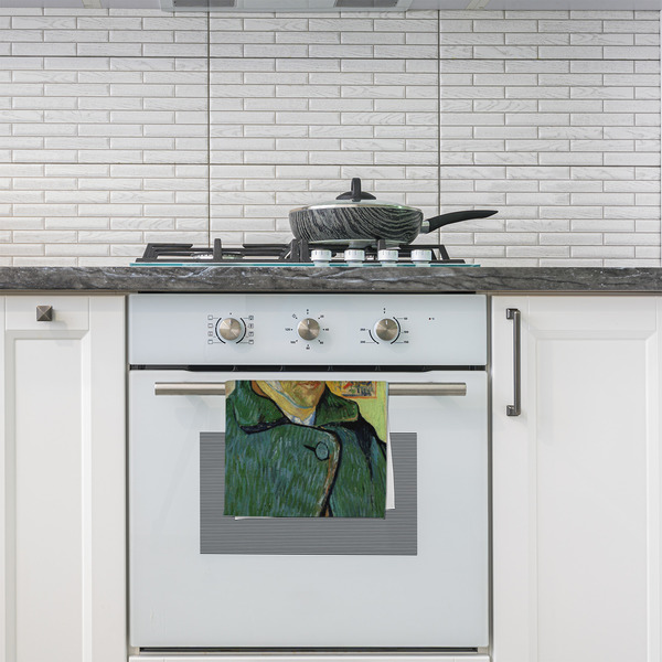 Van Gogh's Self Portrait with Bandaged Ear Kitchen Towel - Poly Cotton - Lifestyle