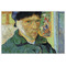 Van Gogh's Self Portrait with Bandaged Ear Laminated Placemat - Back