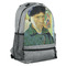 Van Gogh's Self Portrait with Bandaged Ear Large Backpack - Gray - Angled View