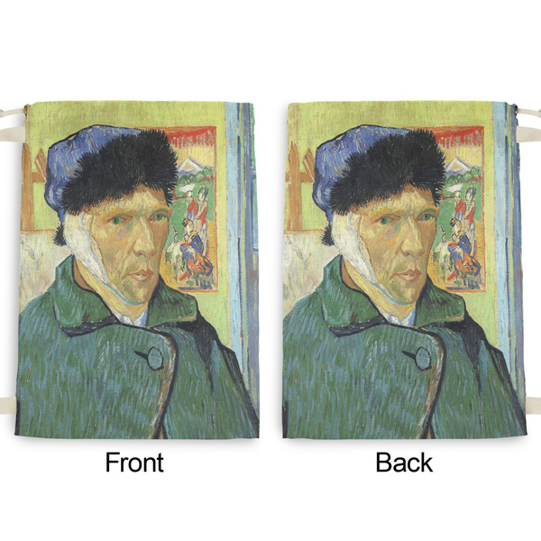 Van Gogh's Self Portrait with Bandaged Ear Large Laundry Bag - Front & Back View