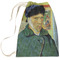 Van Gogh's Self Portrait with Bandaged Ear Large Laundry Bag - Front View