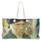 Van Gogh's Self Portrait with Bandaged Ear Large Rope Tote Bag - Front View