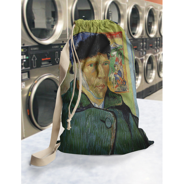 Van Gogh's Self Portrait with Bandaged Ear Laundry Bag in Laundromat