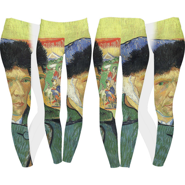 Van Gogh's Self Portrait with Bandaged Ear Leggings Turn Around - Apvl