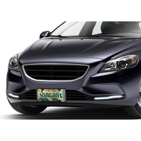 Van Gogh's Self Portrait with Bandaged Ear License Plate - Lifestyle On Car