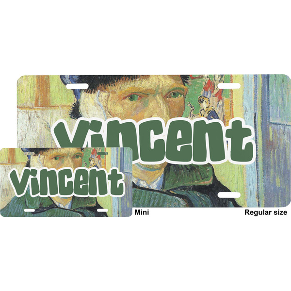Van Gogh's Self Portrait with Bandaged Ear License Plate - Sizes - Four Holes
