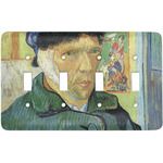 Van Gogh's Self Portrait with Bandaged Ear Light Switch Cover (4 Toggle Plate)