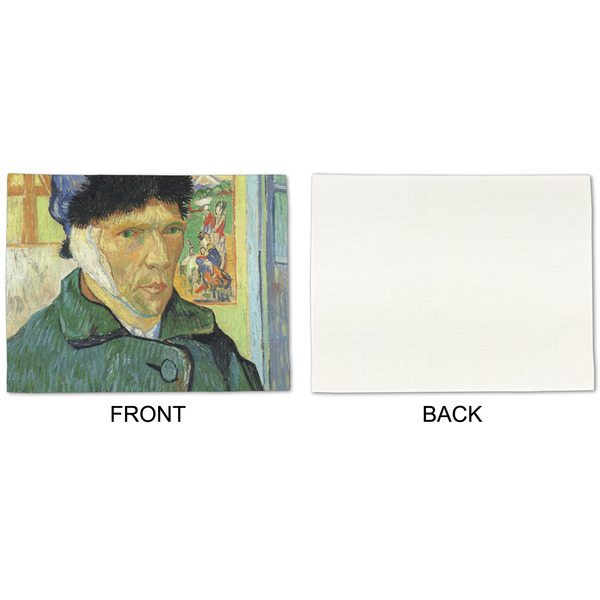 Van Gogh's Self Portrait with Bandaged Ear Linen Placemat - APPROVAL Single (single sided)