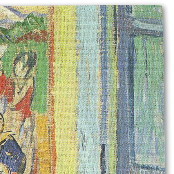 Van Gogh's Self Portrait with Bandaged Ear Linen Placemat - Detail