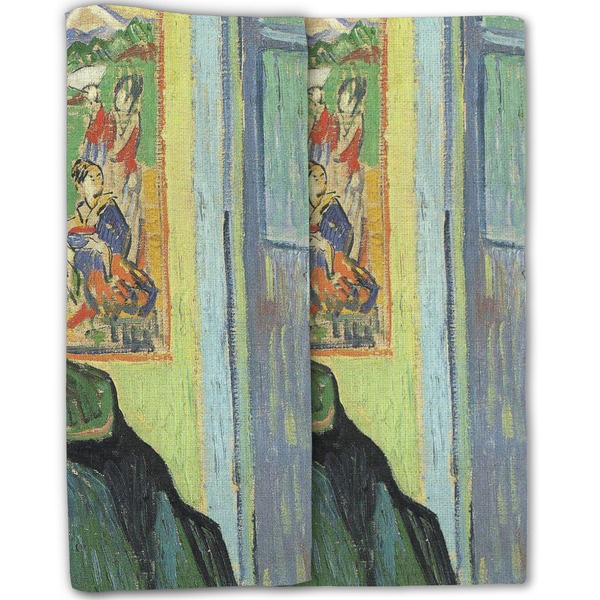 Van Gogh's Self Portrait with Bandaged Ear Linen Placemat - Double Sided - Folded Half