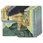 Van Gogh's Self Portrait with Bandaged Ear Linen Placemat