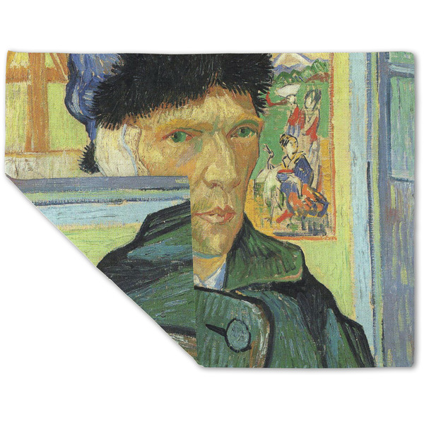 Custom Van Gogh's Self Portrait with Bandaged Ear Double-Sided Linen Placemat - Single