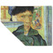 Van Gogh's Self Portrait with Bandaged Ear Linen Placemat - Folded Corner (double side)