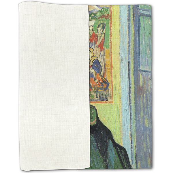 Van Gogh's Self Portrait with Bandaged Ear Linen Placemat - Folded Half