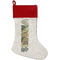 Van Gogh's Self Portrait with Bandaged Ear Linen Stockings w/ Red Cuff - Front