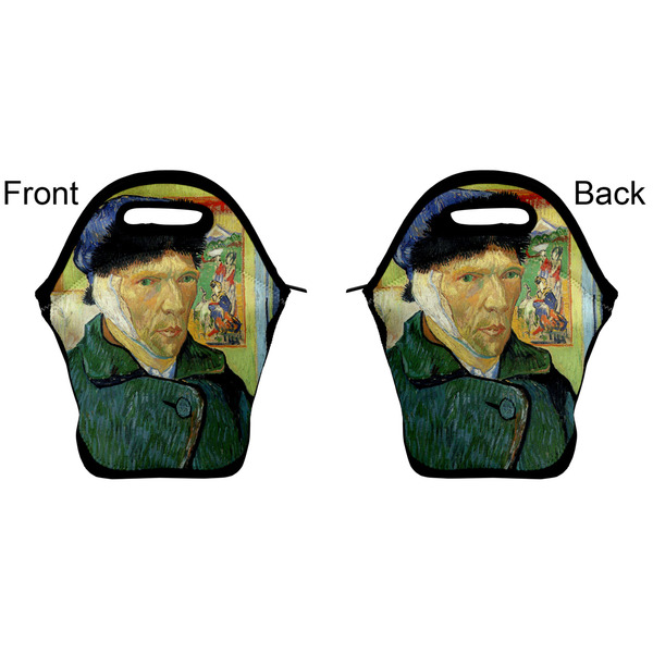 Van Gogh's Self Portrait with Bandaged Ear Lunch Bag - Front and Back