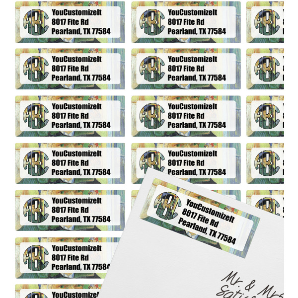 Van Gogh's Self Portrait with Bandaged Ear Mailing Label on Envelope - Multiple Labels