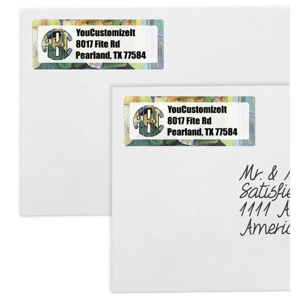 Van Gogh's Self Portrait with Bandaged Ear Mailing Labels - Double Stack Close Up