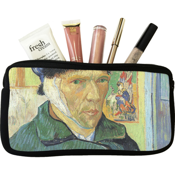 Custom Van Gogh's Self Portrait with Bandaged Ear Makeup / Cosmetic Bag - Small