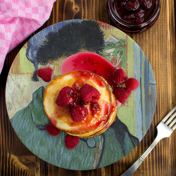 Van Gogh's Self Portrait with Bandaged Ear Melamine Plate 8 inches - LIFESTYLE