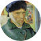 Van Gogh's Self Portrait with Bandaged Ear Melamine Plate 8 inches