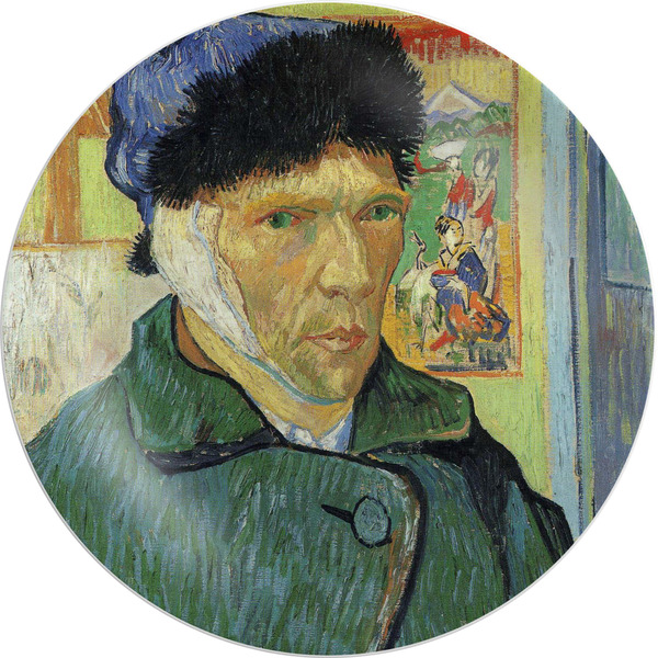 Custom Van Gogh's Self Portrait with Bandaged Ear Melamine Plate - 10"