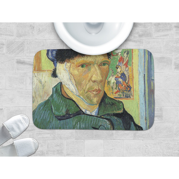 Van Gogh's Self Portrait with Bandaged Ear Memory Foam Bath Mat - LIFESTYLE 34x21